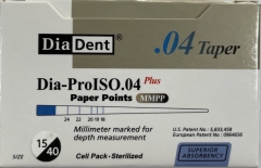 Dia-Pro Plus Paper Points .04 Taper 15-40 (120)
