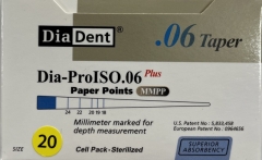 Dia-Pro Plus Paper Points .06 Taper 020 (120)
