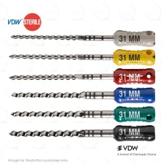 VDW K-Files 90-140 Assorted, 31mm (6)