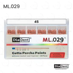 DiaDent® ML.029™ Gutta Percha 45/.02 (120)