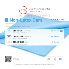 QED Non-Latex Dam, Medium, Light blue (20)