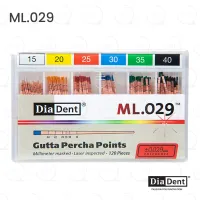 DiaDent® ML.029™ Gutta Percha 15-40/.02 Assorted (120)