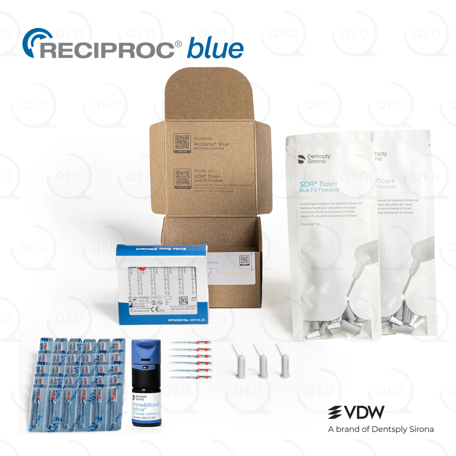 RECIPROC® Blue, SDR® Flow+ & Prime&Bond