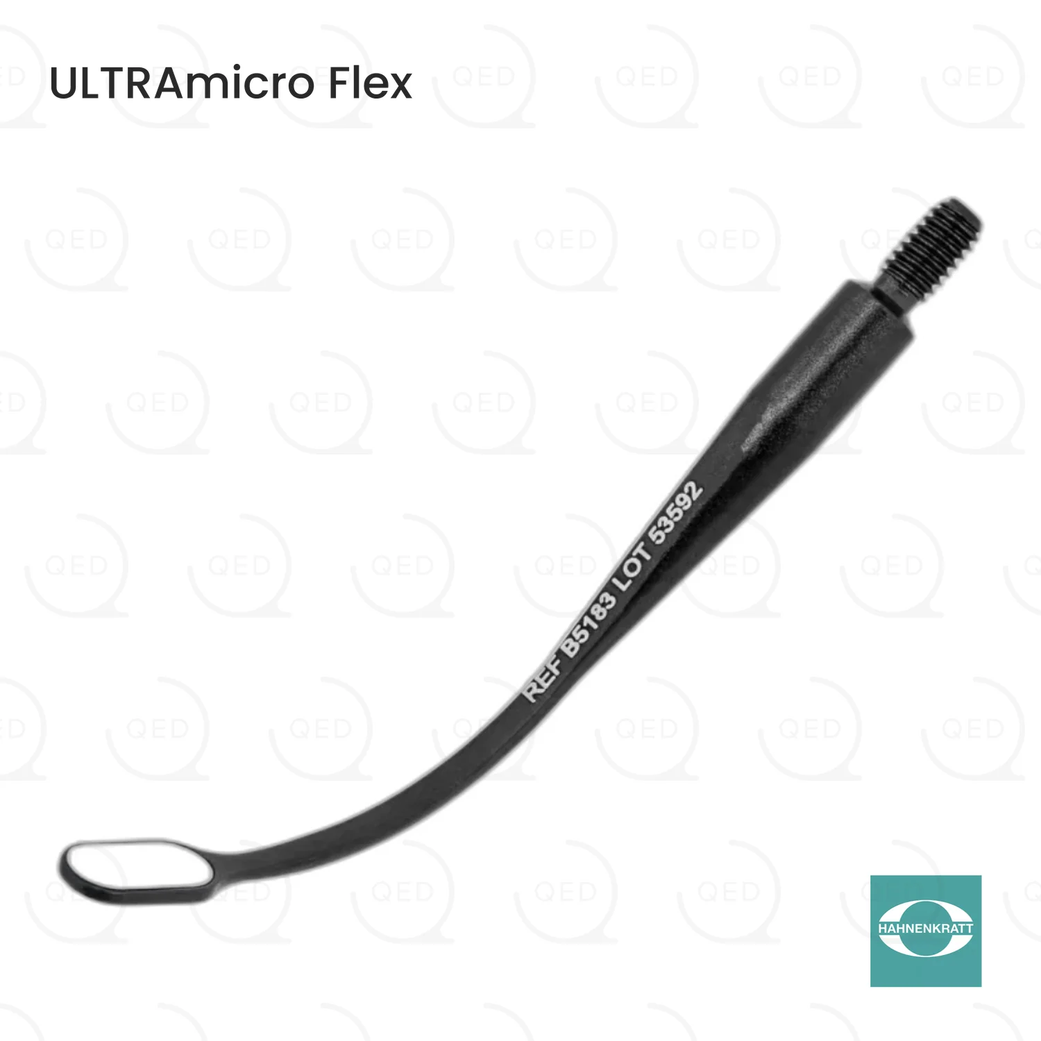 Hahnenkratt BLACK ULTRAmicro Flex Micro Mirror, 3 x 6mm Oval